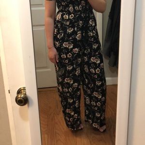 Flower Print Jumpsuit.